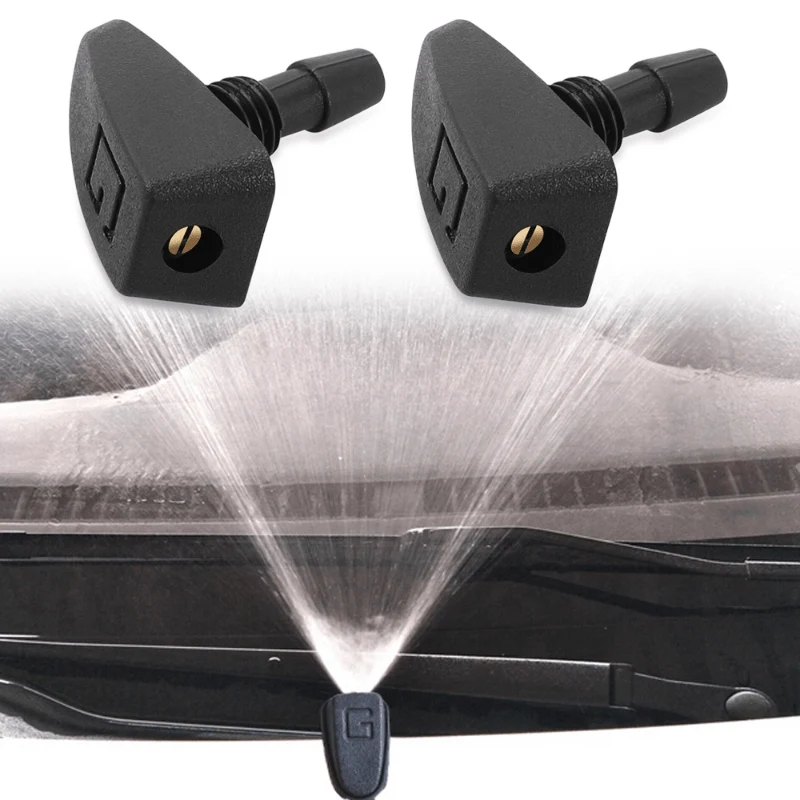 2 teile/satz Auto Universal Frontscheibe Wischer Düse Jet Sprayer Kits Sprinkler Wasser Fan Auslauf Abdeckung Waschmaschine Outlet Einstellung