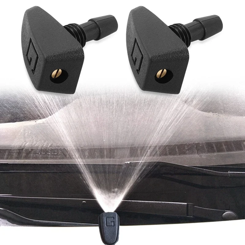 2 teile/satz Auto Universal Frontscheibe Wischer Düse Jet Sprayer Kits Sprinkler Wasser Fan Auslauf Abdeckung Waschmaschine Outlet Einstellung