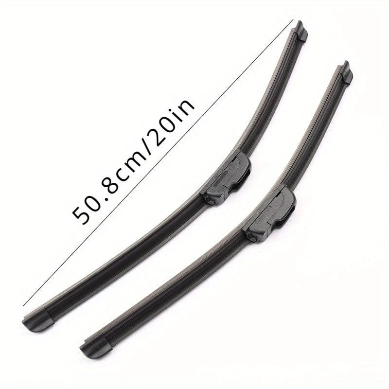 2 teile/satz Automotive Universal Ohne Knochen U-förmigen Wischer Klinge Wischer Gummi Wischer Klinge Schwarz