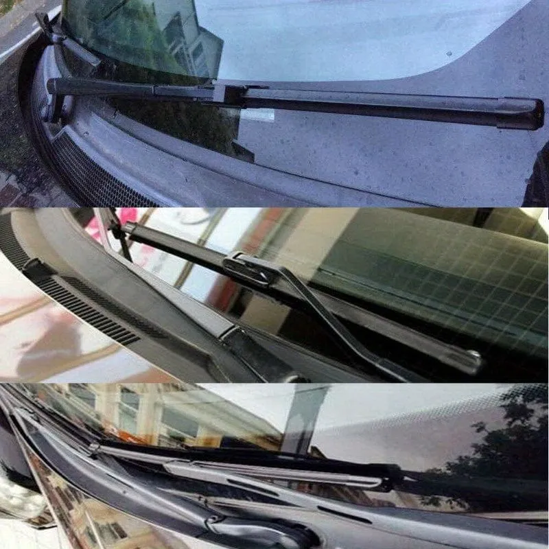 2 teile/satz Automotive Universal Ohne Knochen U-förmigen Wischer Klinge Wischer Gummi Wischer Klinge Schwarz