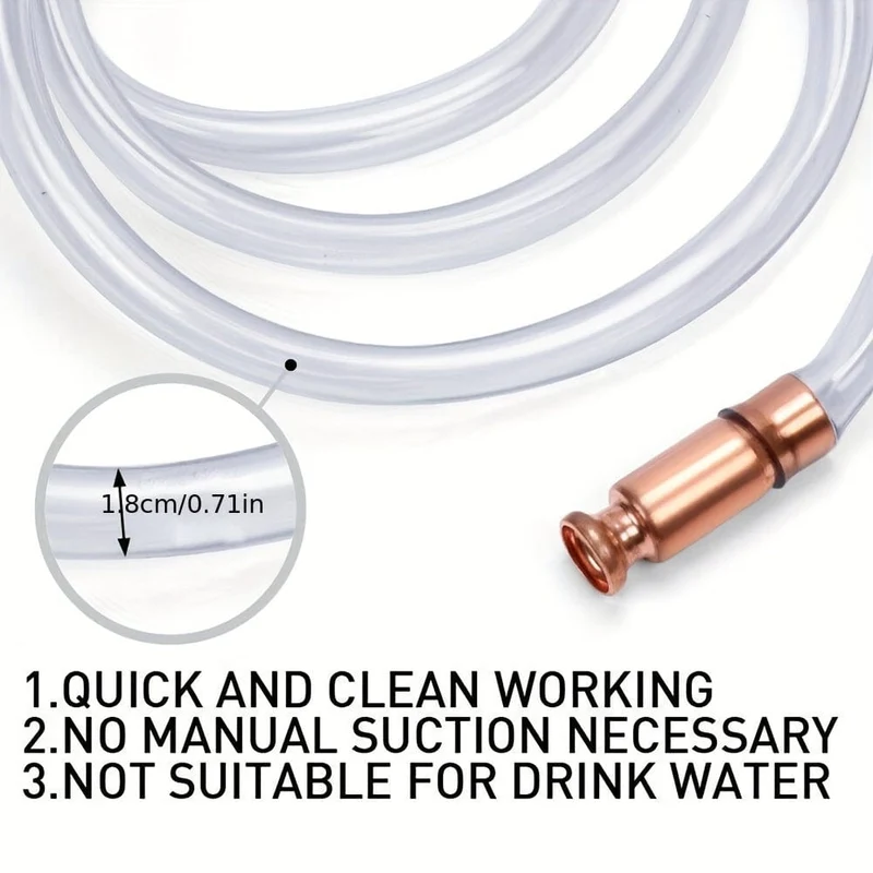 1 Stück Öl-Saugpumpe, Kupfer-Siphon-Betankungsrohr, manuelles Öl-Förderrohr, LKW-Harnstoff-Umleitungspumpe, Wasser-Saugpumpe