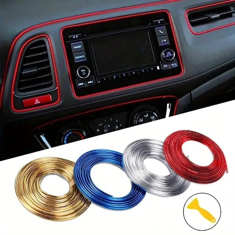 300 cm 3.0 meter Universal Auto Form Dekoration, Flexible Streifen Innen Auto Formteile Auto Abdeckung Trim Armaturenbrett Tür Auto-styling