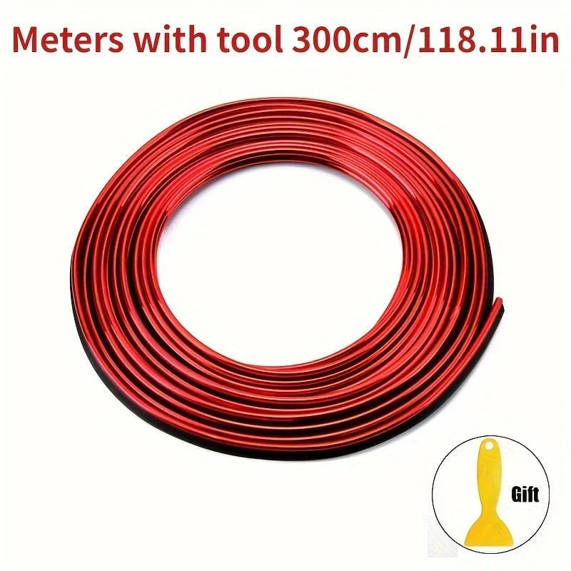300 cm 3.0 meter Universal Auto Form Dekoration, Flexible Streifen Innen Auto Formteile Auto Abdeckung Trim Armaturenbrett Tür Auto-styling