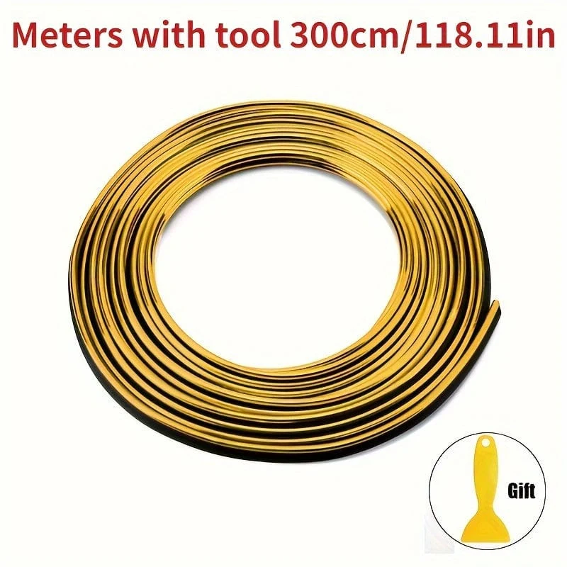 300 cm 3.0 meter Universal Auto Form Dekoration, Flexible Streifen Innen Auto Formteile Auto Abdeckung Trim Armaturenbrett Tür Auto-styling