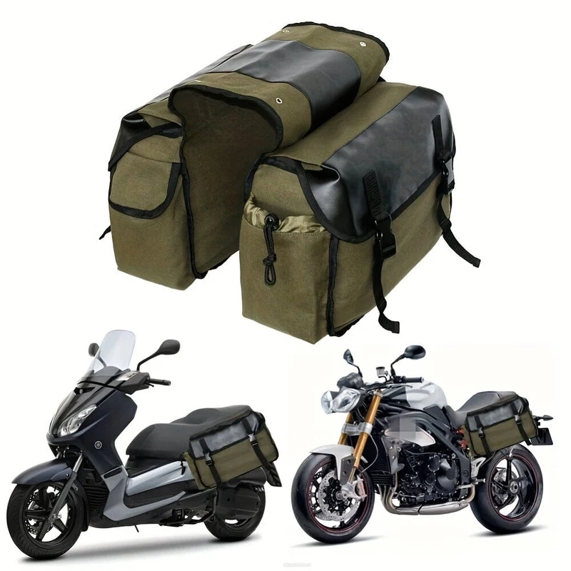Universal Motorrad Satteltasche Große Kapazität Leinwand Packtaschen Taschen Für Fahrrad Fahrrad Motor Satteltaschen Seite Werkzeug Tasche Für Harley Für honda Für Suzuki Für Kawasaki