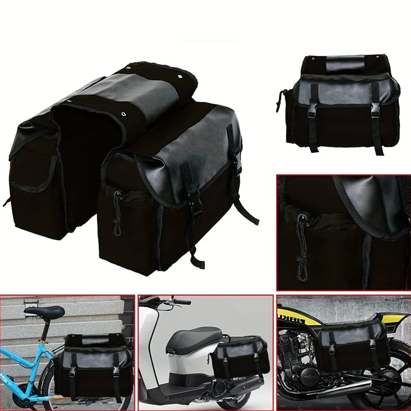 Universal Motorrad Satteltasche Große Kapazität Leinwand Packtaschen Taschen Für Fahrrad Fahrrad Motor Satteltaschen Seite Werkzeug Tasche Für Harley Für honda Für Suzuki Für Kawasaki
