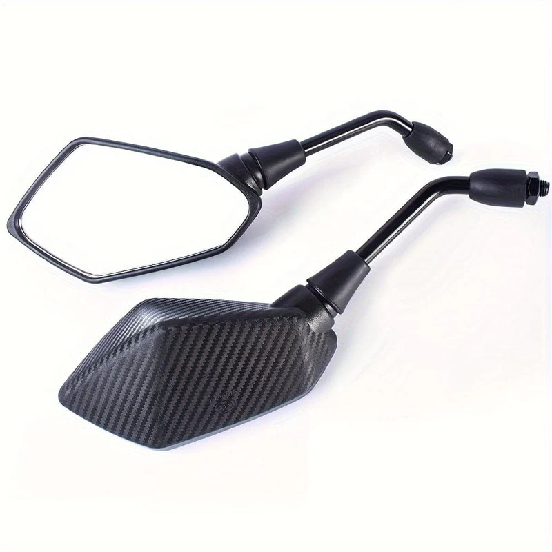 2 Stück Universelle 10-mm-Motorrad-Rückspiegel, Sicherheitsspiegel, Motorrad-Rückspiegel, Seitenspiegel, ATV, UTV, Roller-Zubehör