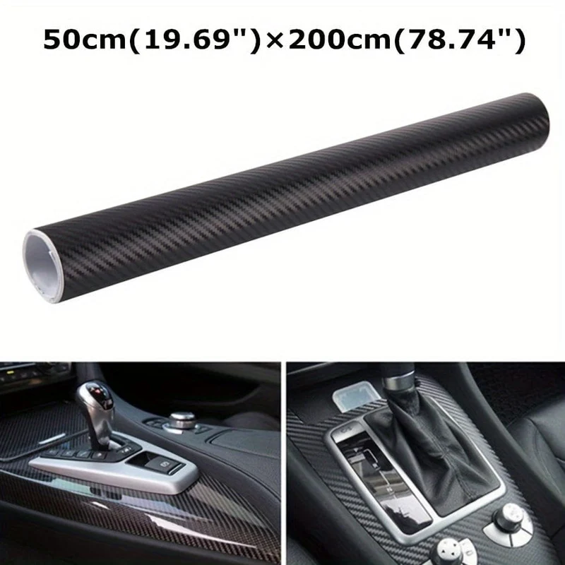 50x200cm 3D Carbon Fiber Vinyl Selbstklebende Film Wrap Aufkleber Decals Protector Wasserdicht Für Die Meisten Auto Motorrad Aufkleber