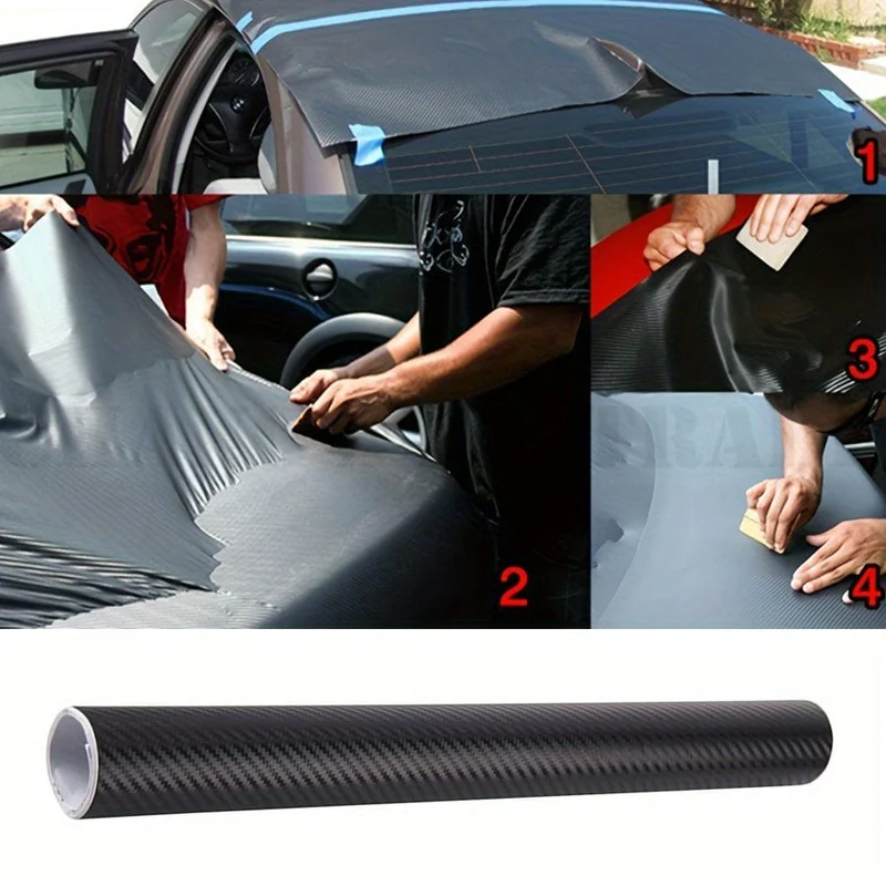 50x200cm 3D Carbon Fiber Vinyl Selbstklebende Film Wrap Aufkleber Decals Protector Wasserdicht Für Die Meisten Auto Motorrad Aufkleber