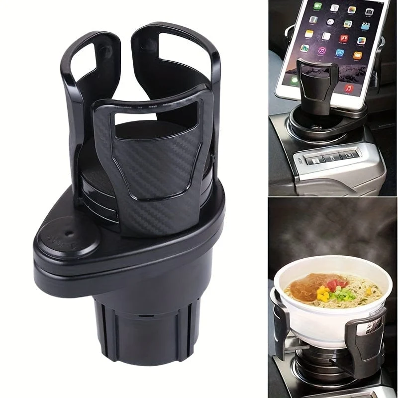 Auto-Getränkehalter-Expander für Autoadapter, verstellbar, multifunktionaler Doppel-Getränkehalter mit Telefonhalter, Aromatherapie-Organizer, Thanksgiving-Weihnachts-Neujahrsgeschenk