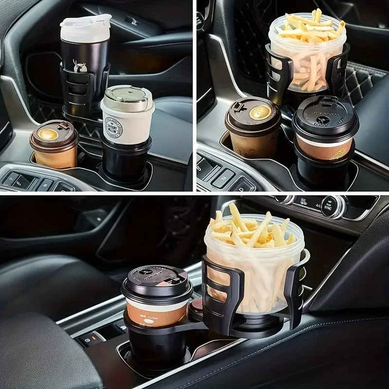 Auto-Getränkehalter-Expander für Autoadapter, verstellbar, multifunktionaler Doppel-Getränkehalter mit Telefonhalter, Aromatherapie-Organizer, Thanksgiving-Weihnachts-Neujahrsgeschenk