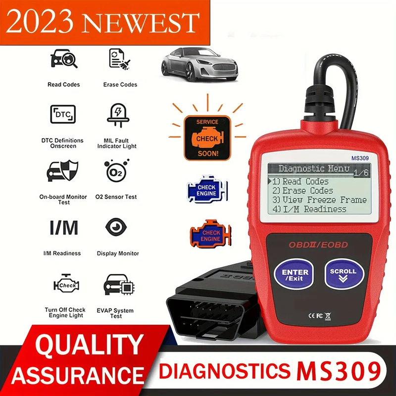 Auto-Diagnosetool, die aktualisierte Version von MS309, obd2, obdii, eobd, Fehlercodeleser, Scanner-Tool