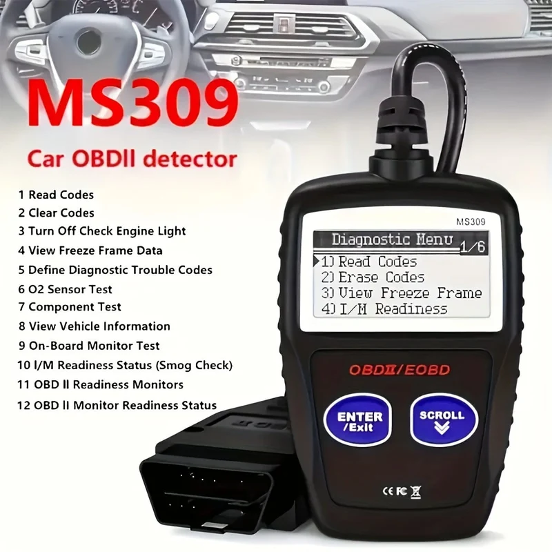 Auto-Diagnosetool, die aktualisierte Version von MS309, obd2, obdii, eobd, Fehlercodeleser, Scanner-Tool