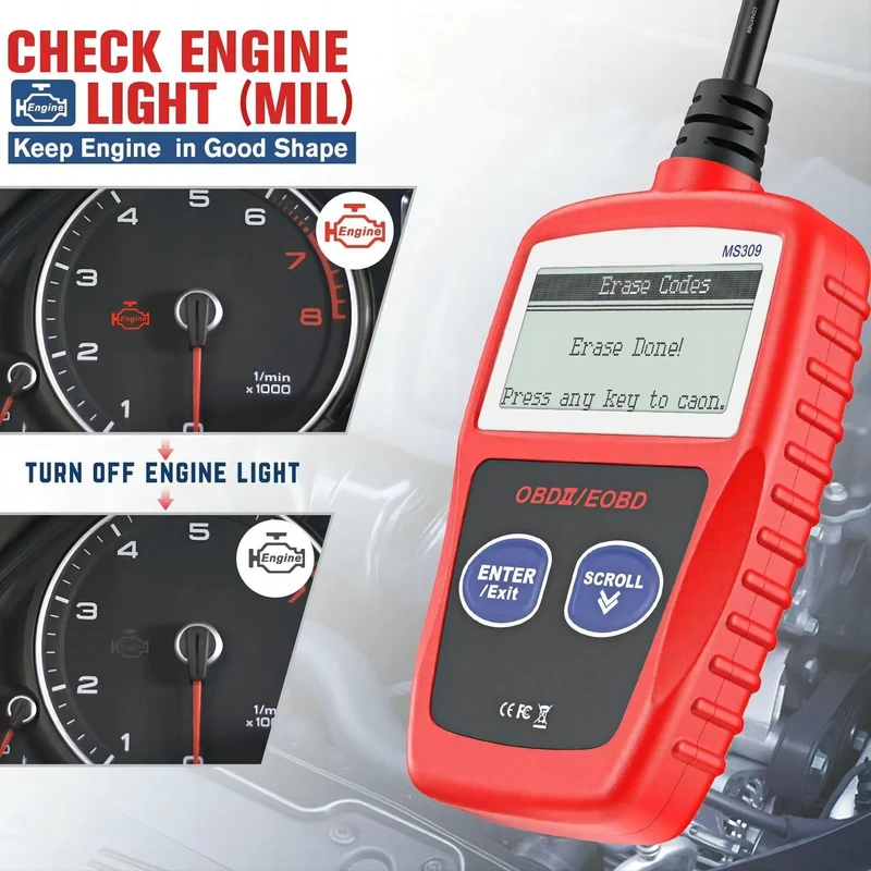 Auto-Diagnosetool, die aktualisierte Version von MS309, obd2, obdii, eobd, Fehlercodeleser, Scanner-Tool