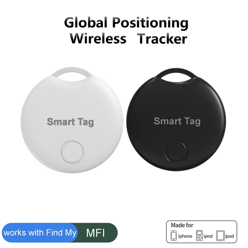 Ortungsgeräte für Haustiere/ältere Menschen/Gepäck/Handgepäck/Geldbörsen, Schlüssel, intelligente kabellose Tracker gekoppelt mit Apple Find My (nur iOS). Haustierverfolgung, Fehlplatzierung von Gegenständen.