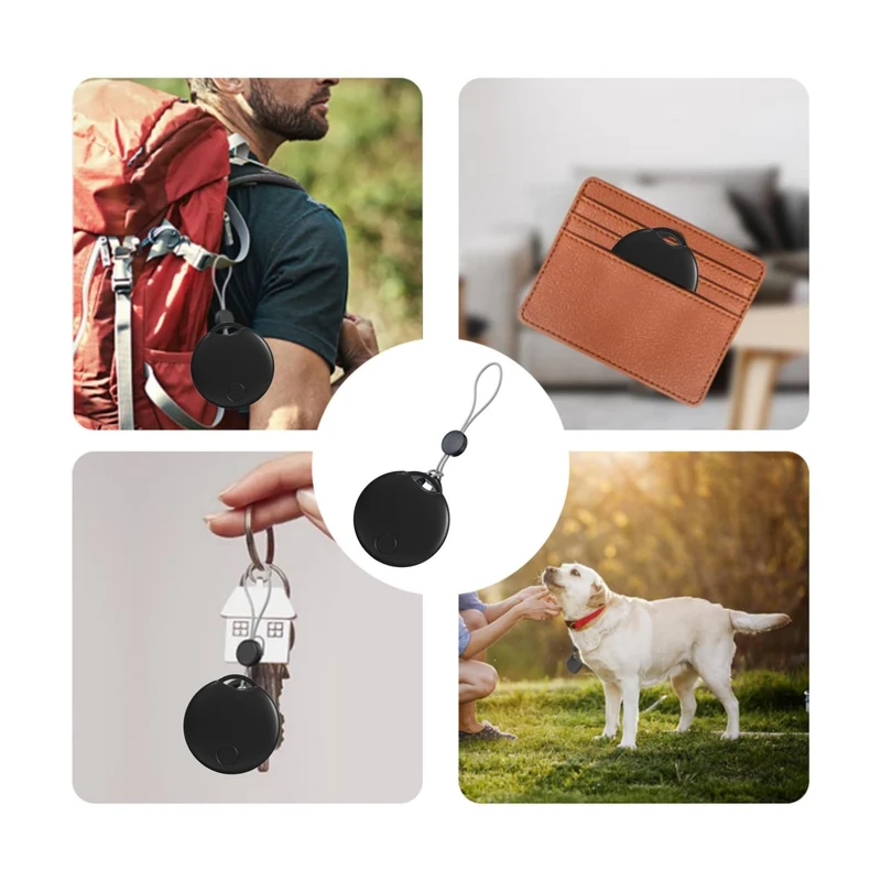 Ortungsgeräte für Haustiere/ältere Menschen/Gepäck/Handgepäck/Geldbörsen, Schlüssel, intelligente kabellose Tracker gekoppelt mit Apple Find My (nur iOS). Haustierverfolgung, Fehlplatzierung von Gegenständen.