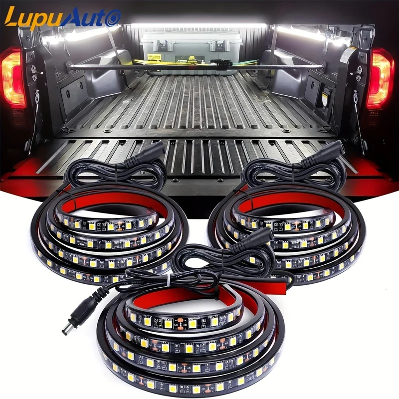 3Pcs 152.4 cm Bett Licht Streifen 270 LED mit Schalter Klinge Sicherung Splitter Verlängerung Kabel für Fracht Pickup lkw SUV RV Boot