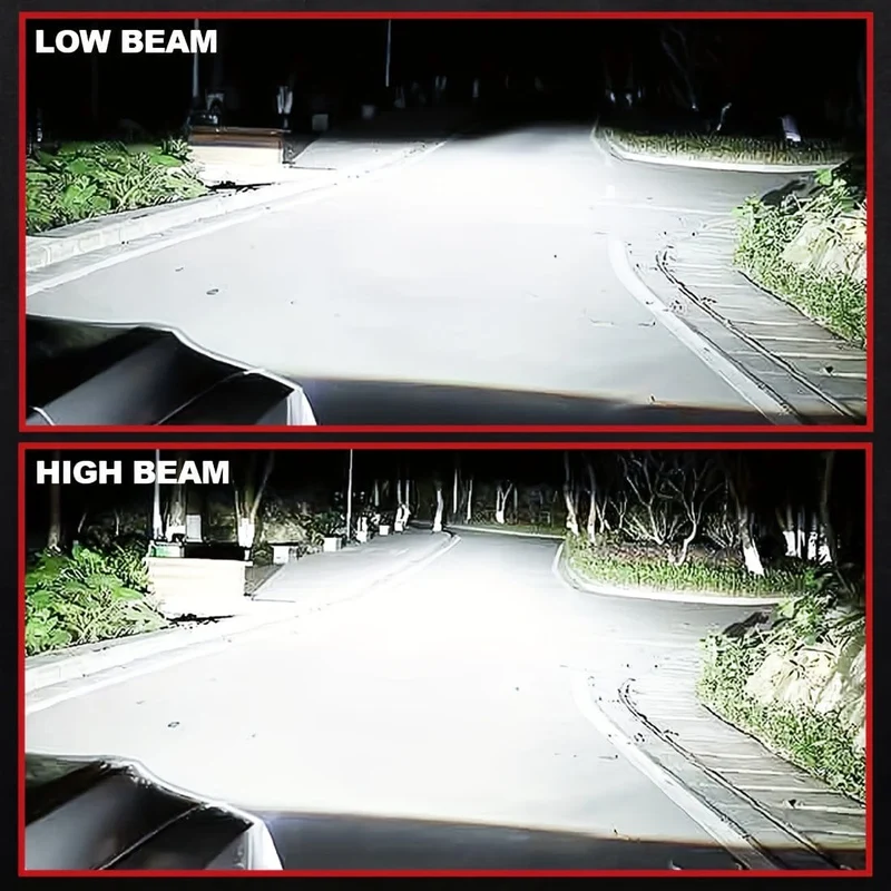 2 Stück Mini-H7-LED-Scheinwerfer-Turbo-LED-Lampen, superhelles Hochleistungsweiß 6000 K, kabellos für Auto-Scheinwerfer, Nebelscheinwerfer, mit Lüfter, H7 Slim LED 20000 lm