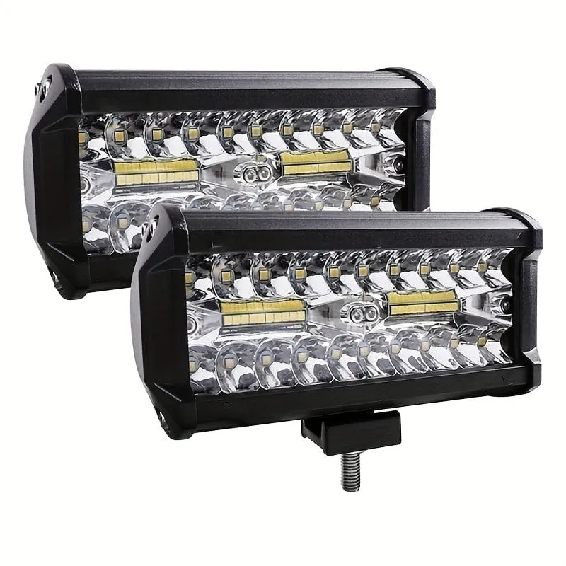 120 W 7 LED-Arbeitslichtleiste – Spot- und Flutlicht-Kombination für Geländefahrzeuge – SUV- und LKW-Offroad-Scheinwerfer
