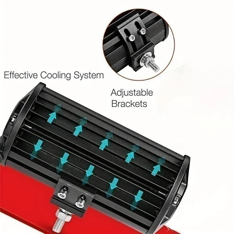 120 W 7 LED-Arbeitslichtleiste – Spot- und Flutlicht-Kombination für Geländefahrzeuge – SUV- und LKW-Offroad-Scheinwerfer