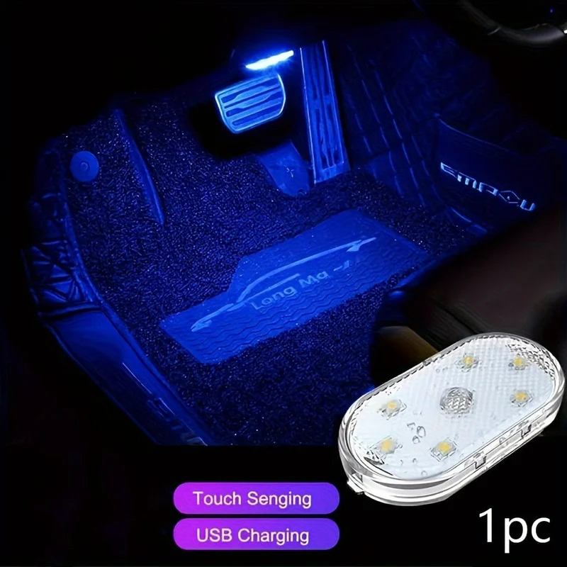 Verschönern Sie Ihr Fahrzeug mit diesem wiederaufladbaren LED-Auto-Touch-Licht, das sich perfekt für den Einsatz in Autos, Lastwagen und Lieferwagen eignet