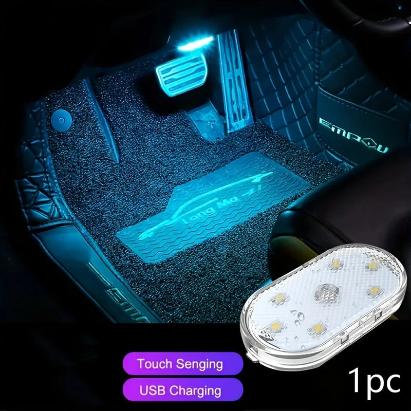 Verschönern Sie Ihr Fahrzeug mit diesem wiederaufladbaren LED-Auto-Touch-Licht, das sich perfekt für den Einsatz in Autos, Lastwagen und Lieferwagen eignet