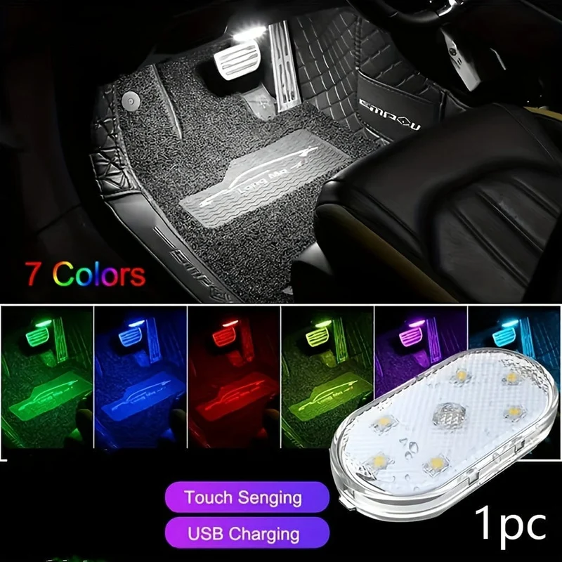 Verschönern Sie Ihr Fahrzeug mit diesem wiederaufladbaren LED-Auto-Touch-Licht, das sich perfekt für den Einsatz in Autos, Lastwagen und Lieferwagen eignet