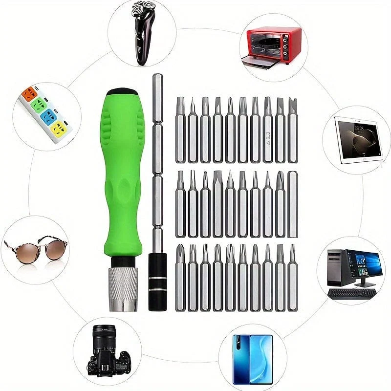 32-in-1-Präzisions-Schraubendreher-Set, Mini-Magnet-Bits-Set, Telefon, Laptop, mobiles Wartungswerkzeug