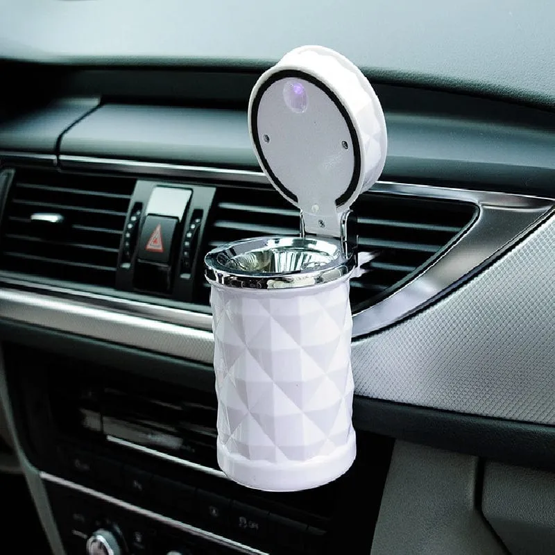 Auto Aschenbecher mit LED-Licht Strass Aschenbecher Auto rauchfreien Rauch Becherhalter Lagerung Auto Zubehör