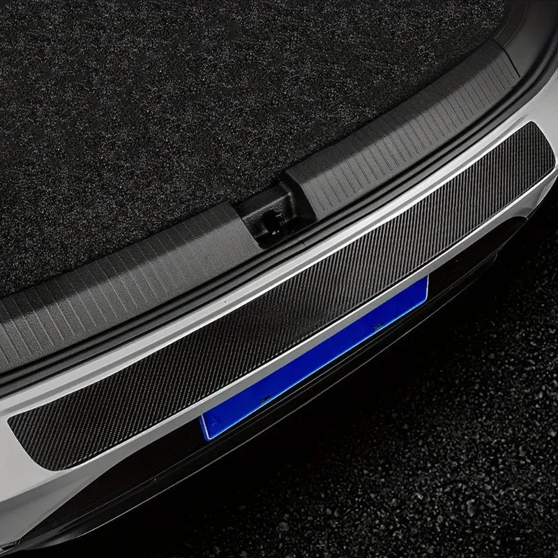 9-teiliger Einstiegsleistenschutz fürs Auto: Aufkleber aus Carbonfaser-Vinyl für maximalen Schutz!