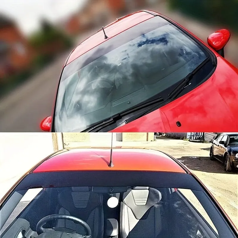 Universelle vordere und hintere Windschutzscheiben mit schwarzen, sonnenblockierenden Autoaufklebern, sonnenblockierenden und starken Wind blockierenden Aufklebern, Autoaufklebern