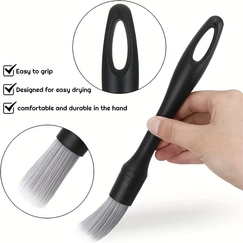 5-teiliges Auto-Detail-Pinsel-Set, Auto-Innen-Detail-Pinsel, ultraweiche Detail-Reinigungsbürste, Staubentfernungsbürsten, Werkzeug für den Innenraum