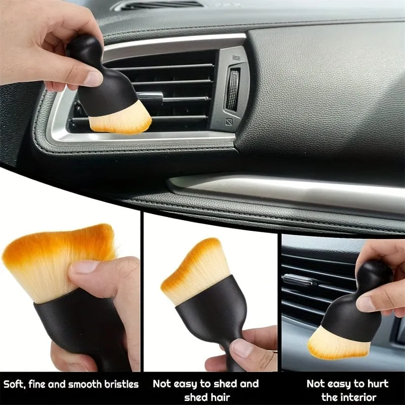 5-teiliges Auto-Detail-Pinsel-Set, Auto-Innen-Detail-Pinsel, ultraweiche Detail-Reinigungsbürste, Staubentfernungsbürsten, Werkzeug für den Innenraum