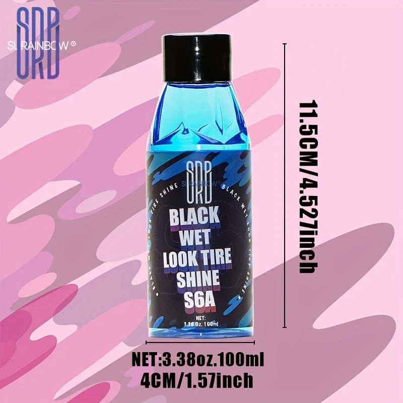 SURAINBOW Tire Shine Dressing, für ein völlig neues Maß an Glanz und Schwarztiefe, sicher für Autos, LKWs, Motorräder, Wohnmobile und mehr, 3.38 Unzen