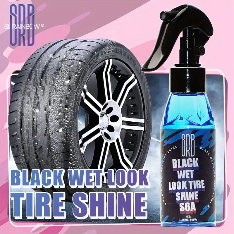 SURAINBOW Tire Shine Dressing, für ein völlig neues Maß an Glanz und Schwarztiefe, sicher für Autos, LKWs, Motorräder, Wohnmobile und mehr, 3.38 Unzen