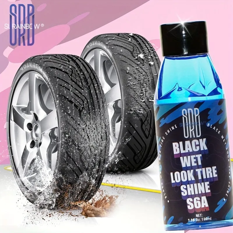 SURAINBOW Tire Shine Dressing, für ein völlig neues Maß an Glanz und Schwarztiefe, sicher für Autos, LKWs, Motorräder, Wohnmobile und mehr, 3.38 Unzen