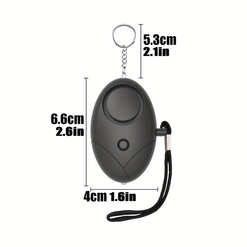 Sicherer persönlicher Alarm, 1 Packung, 130 dB, persönlicher Sicherheitsalarm, Schlüsselanhänger mit LED-Leuchten, Notfall-Sicherheitsalarm für Frauen, Männer, ältere Menschen