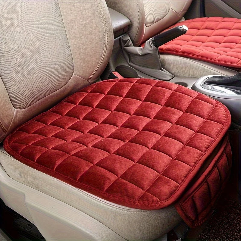 1pc Neue Winter Kurze Plüsch Auto Kissen Freies Bündel Warme Verdickte Einzel Stück Büro Kissen Universal Auto Vordere reihe Kleine Quadratische Kissen