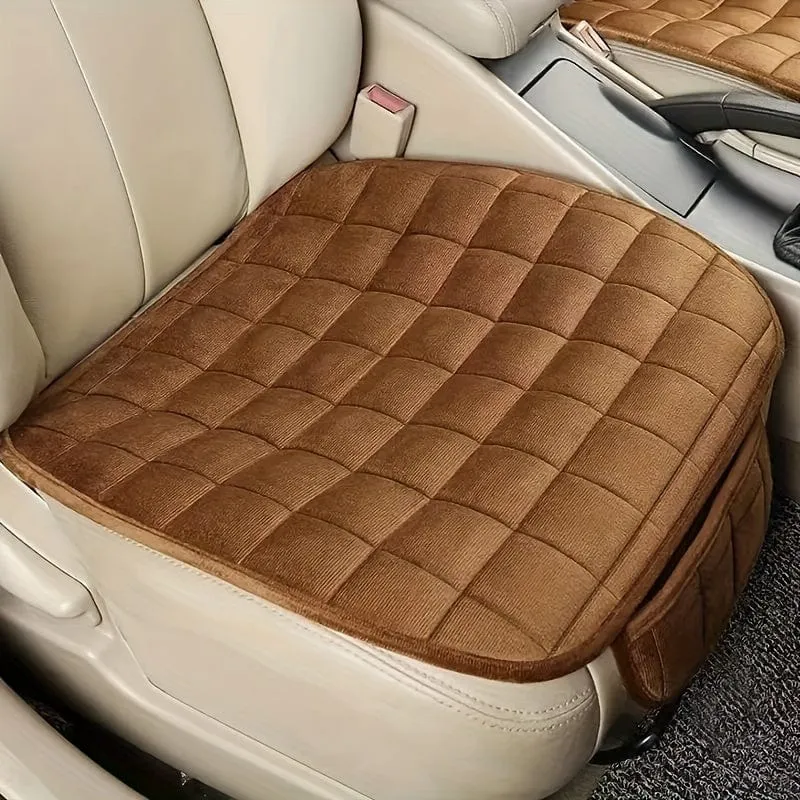1pc Neue Winter Kurze Plüsch Auto Kissen Freies Bündel Warme Verdickte Einzel Stück Büro Kissen Universal Auto Vordere reihe Kleine Quadratische Kissen