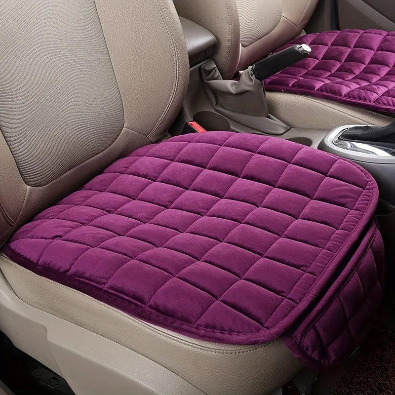1pc Neue Winter Kurze Plüsch Auto Kissen Freies Bündel Warme Verdickte Einzel Stück Büro Kissen Universal Auto Vordere reihe Kleine Quadratische Kissen