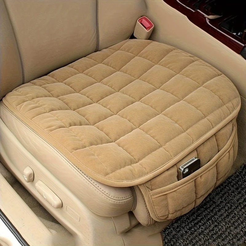 1pc Neue Winter Kurze Plüsch Auto Kissen Freies Bündel Warme Verdickte Einzel Stück Büro Kissen Universal Auto Vordere reihe Kleine Quadratische Kissen