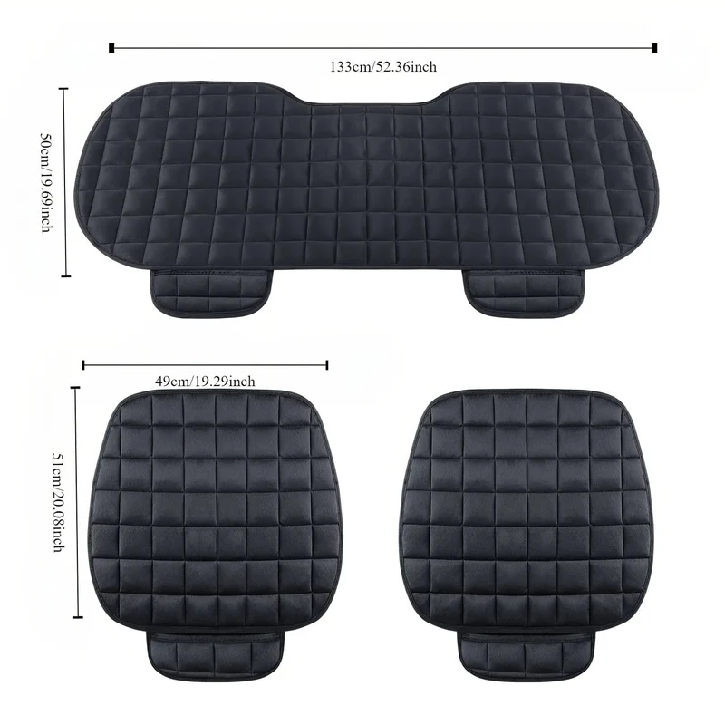 1pc Neue Winter Kurze Plüsch Auto Kissen Freies Bündel Warme Verdickte Einzel Stück Büro Kissen Universal Auto Vordere reihe Kleine Quadratische Kissen