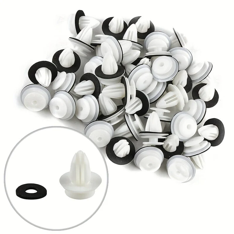 50 Stück Universal-Auto-Befestigungs-Clips, Halteklammern für Türverkleidung, Stoßstangen-Clips, Innen-Kotflügel-Schraube, Nieten-Befestigungs-Clips
