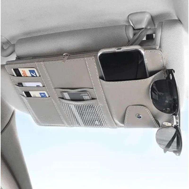 1 stück Auto Sonnenblende Karten Organizer Halter Visitenkartenhalter Auto Tasche Organizer CD DVD Organizer Aufbewahrungsbox Sonnenbrillen Clip Verstauen Autozubehör