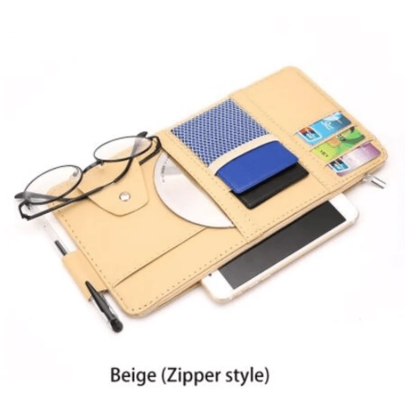 1 stück Auto Sonnenblende Karten Organizer Halter Visitenkartenhalter Auto Tasche Organizer CD DVD Organizer Aufbewahrungsbox Sonnenbrillen Clip Verstauen Autozubehör
