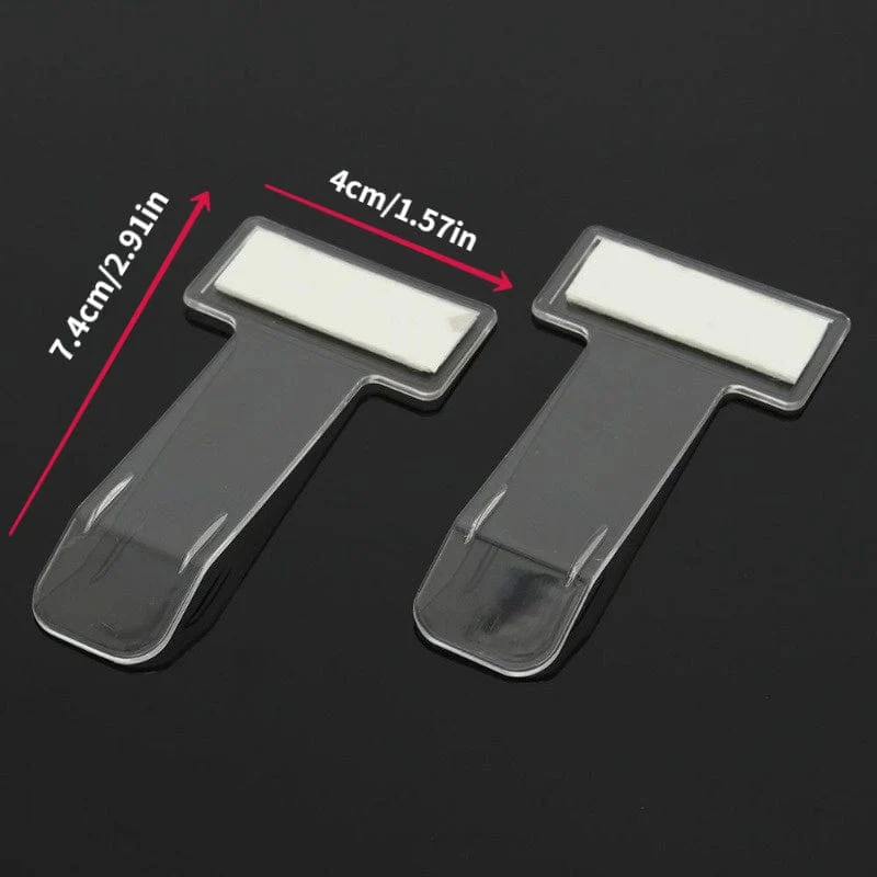 2 Stück Auto-Styling-Parkschein-Clips, Auto-Verschluss, Karten- und Geldscheinhalter, Windschutzscheiben-Organizer-Aufkleber