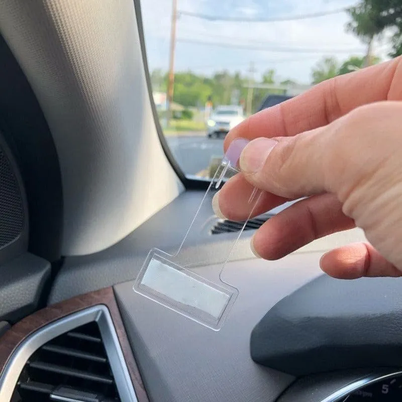 2 Stück Auto-Styling-Parkschein-Clips, Auto-Verschluss, Karten- und Geldscheinhalter, Windschutzscheiben-Organizer-Aufkleber