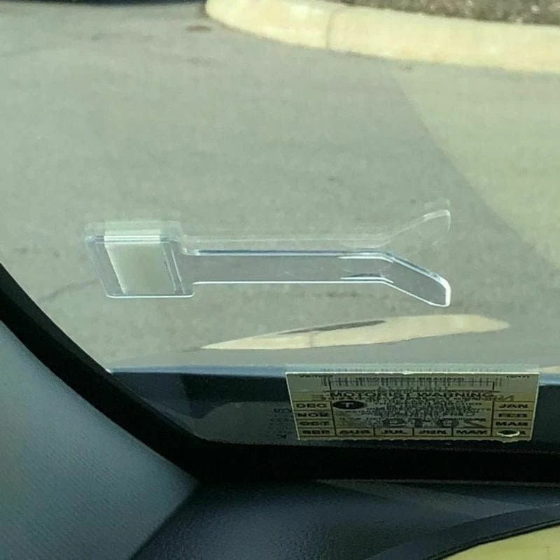 2 Stück Auto-Styling-Parkschein-Clips, Auto-Verschluss, Karten- und Geldscheinhalter, Windschutzscheiben-Organizer-Aufkleber