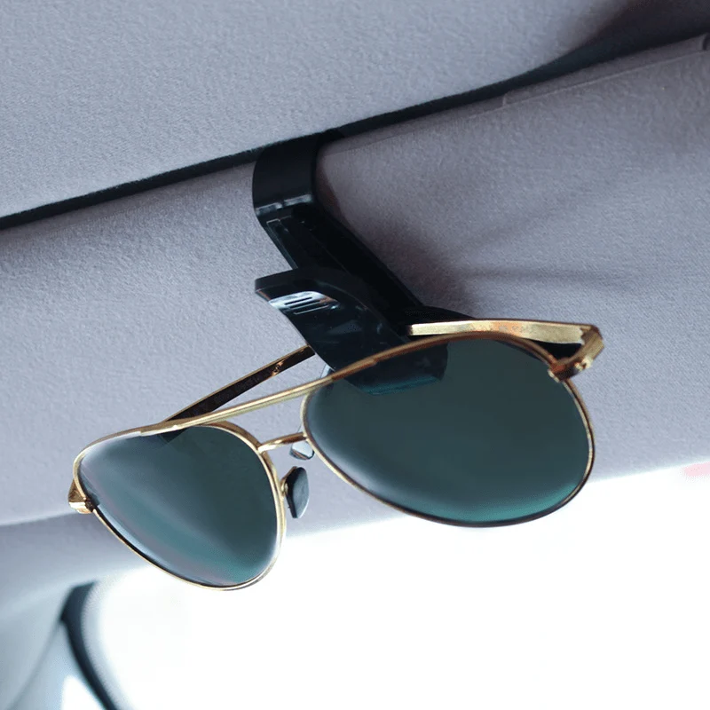 1pc Auto Brillenhalter Auto Tickethalter ID Halter Auto Innenausstattung Auto S-förmigen Brillenhalter