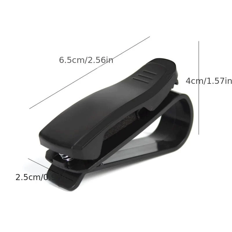 1pc Auto Brillenhalter Auto Tickethalter ID Halter Auto Innenausstattung Auto S-förmigen Brillenhalter